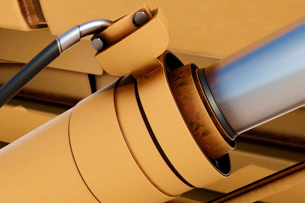 Técnico realizando diagnóstico electrohidráulico y neumático en sistema industrial automatizado